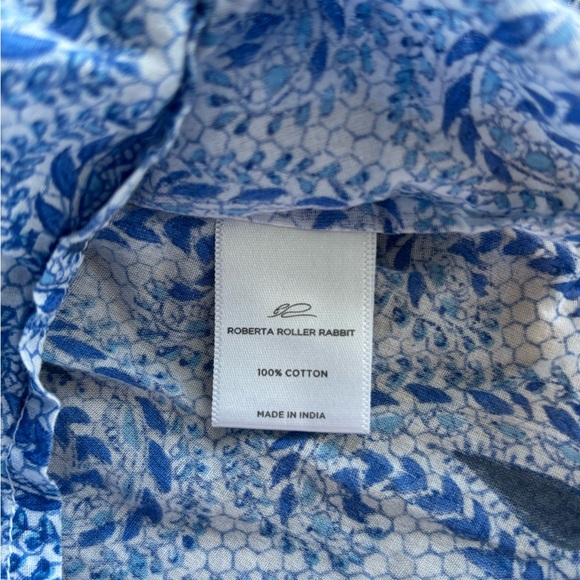 Roberta Roller Rabbit Blue Patterned Tunic - Picture 6 of 6